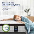 10 Inch Twin/ Full/ Queen Pillow Top Mattress，Memory Foam and Pocket Spring Hybrid Mattress