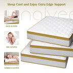 10 in. Medium Firm Gel-infused Memory Foam Hybrid Mattress Cooling and Breathable with CertiPUR-US and OEKO-TEX