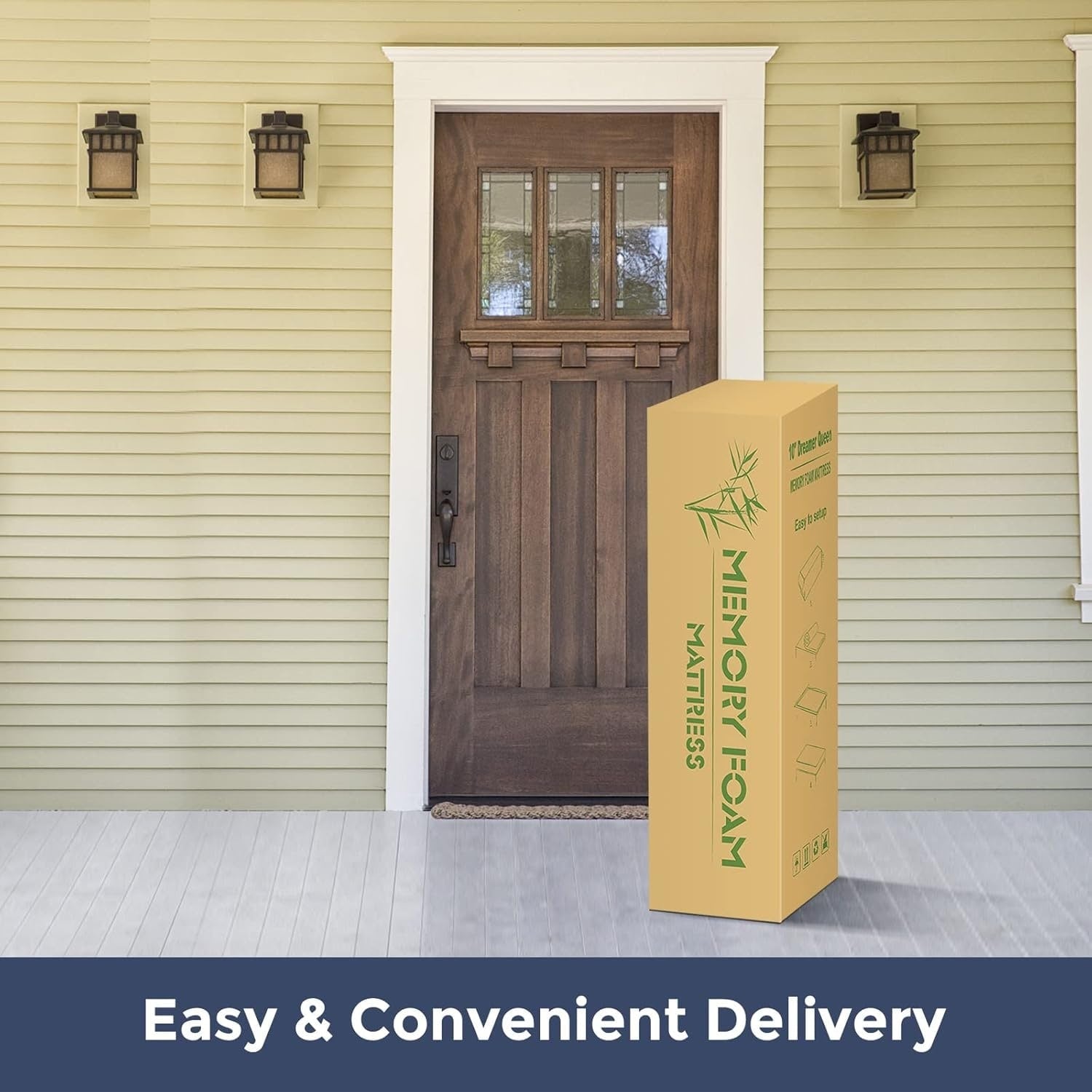 10 inch Gel Memory Foam Mattress in a Box, Medium Pressure Relieving Motion Isolating