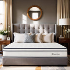 10 inch Medium Euro Top Gel Memory Foam Independent Bagged Spring Mattress in a Box