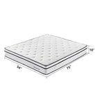 10 inch Medium Euro Top Gel Memory Foam Independent Bagged Spring Mattress in a Box
