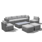 10-piece Wicker Sectional Sofa Set