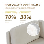 102.4'' L-Shaped Polyester Sectional Sofa with Reversible Ottoman, Plush Cushions, and Sturdy Plastic Base
