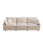103 Corduroy Modern Classic 4-Seater Sofa - Deep Seat,With 4 Pillow For Living Room
