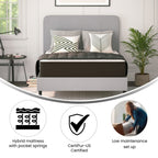 10 Hybrid Foam and Pocket Spring Mattress, Mattress in a Box