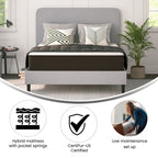 10 Hybrid Foam and Pocket Spring Mattress, Mattress in a Box
