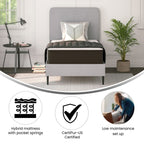 10 Hybrid Foam and Pocket Spring Mattress, Mattress in a Box