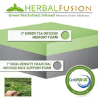 10 Memory Foam Mattress with Green Tea Extract