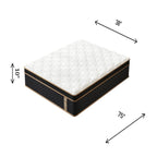 10 Twin Plush Hybrid Mattresses with Independently Encased Coils & Gel Memory Foam,Fiberglass-Free