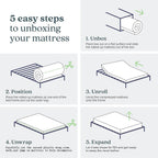 10 Inch Cooling Gel Memory Foam Mattress / Cooling Gel Foam / Pressure Relieving / CertiPUR-US Certified / Bed-in-a-Box