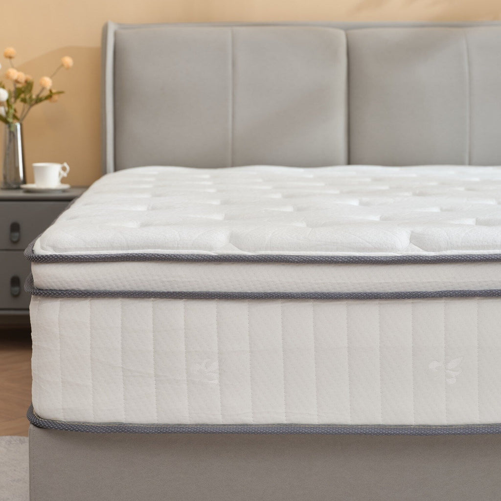 12 Inch Queen Size Mattress, Queen Hybrid Mattress, Pocketed Spring Memory Foam Mattress, Low Motion Transfer Mattress in A Box