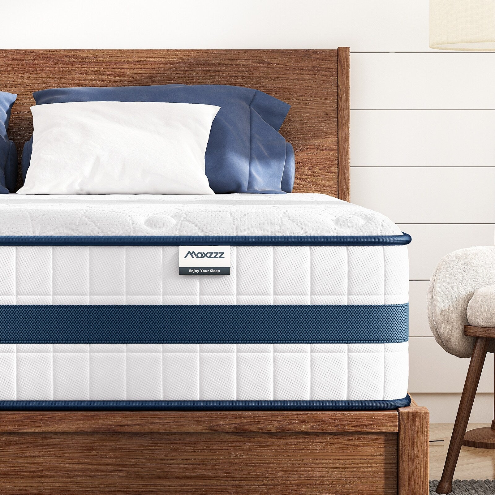 12 Inch King Hybrid Mattress in Box Cooling Memory Foam Pocket Coils Motion Isolation Luxury