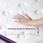 12 Inch Queen and King Memory Foam Hybrid Pillow Top- 5-Zone Pocket Innersprings Motion Isolation