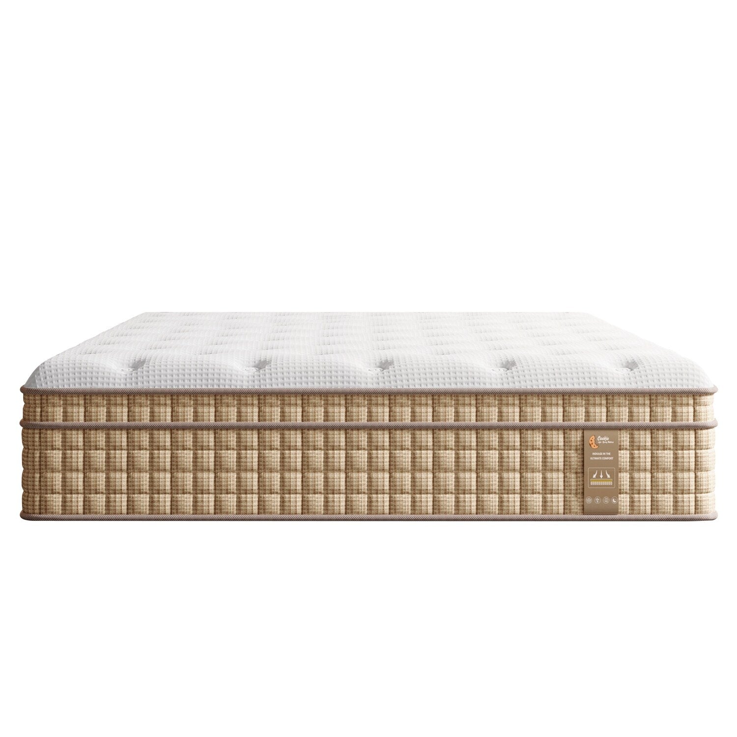 12 Inch Queen Mattress with Encased Springs & Gel Memory Foam,Fiberglass-Free, CertiPUR-US Certified, Mattress in a Box