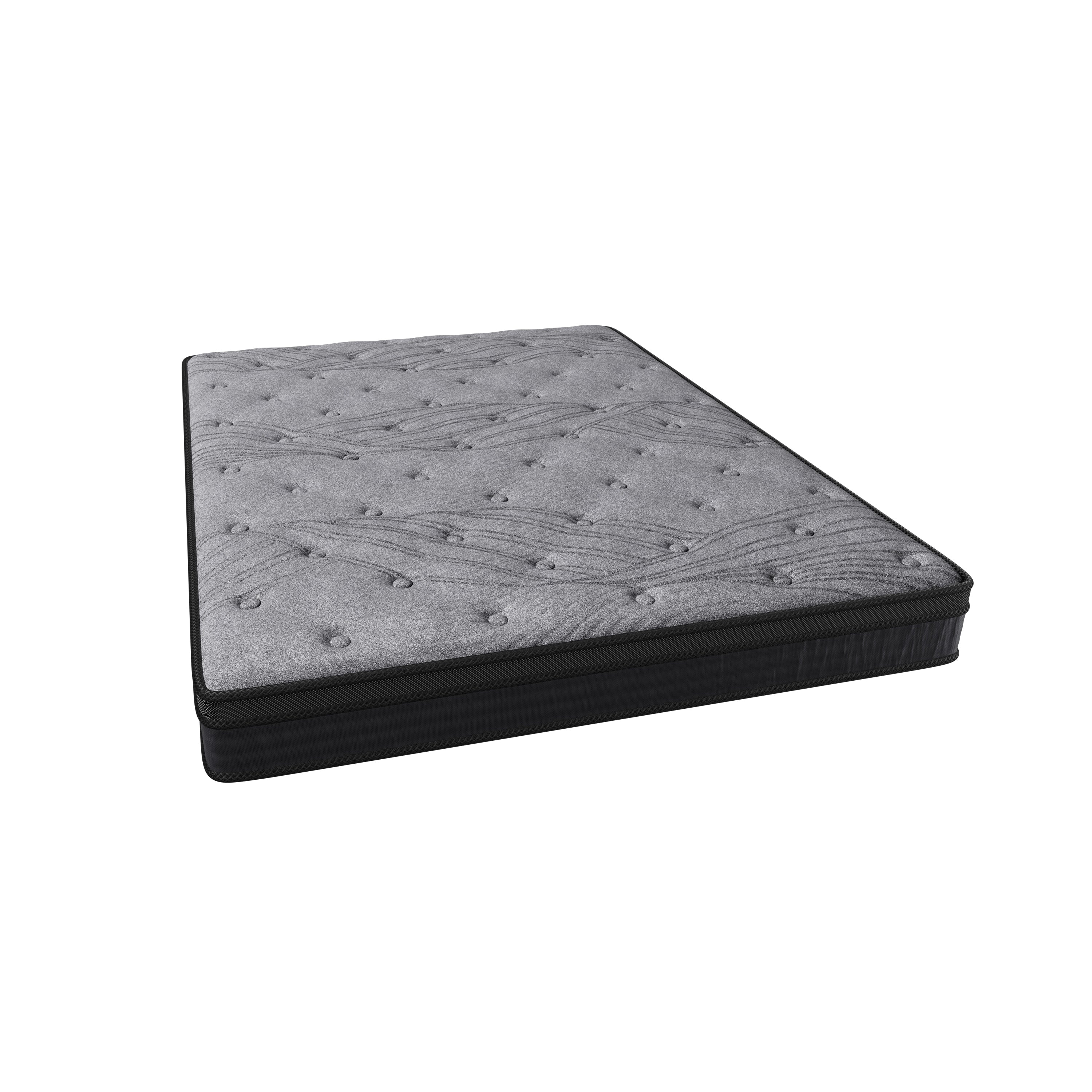 12 Inch Soft-Medium Firm Mattress with Pocket Coils,560 Individually Wrapped Coils,Minimized Motion Transfer,Mattress in a Box