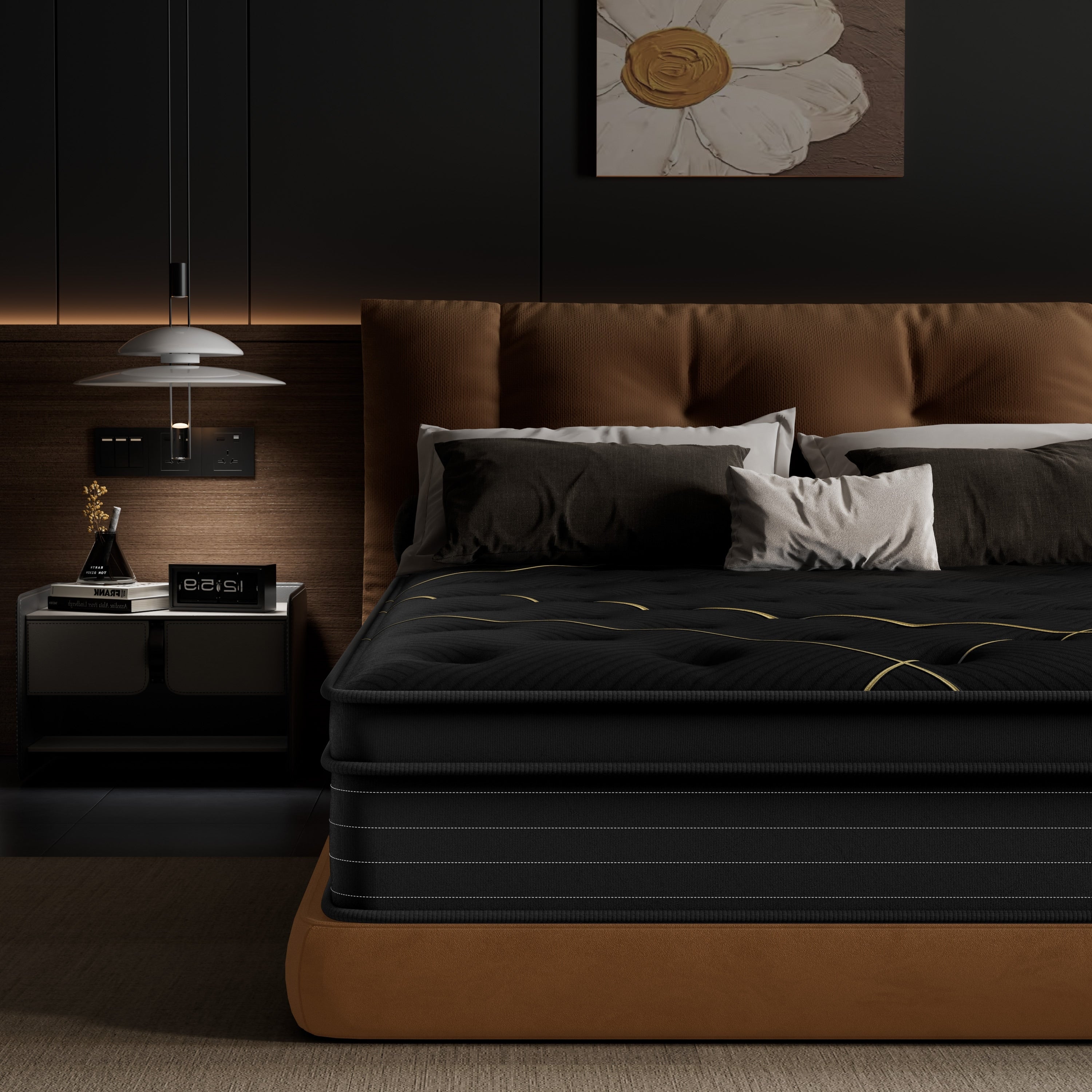 12-inch Medium Gel Memory Foam Mattress with Pocket Spring Hybrid Mattress