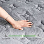 12-inch Euro Top Medium Hybrid Mattress, Memory Foam Mattress in a Box