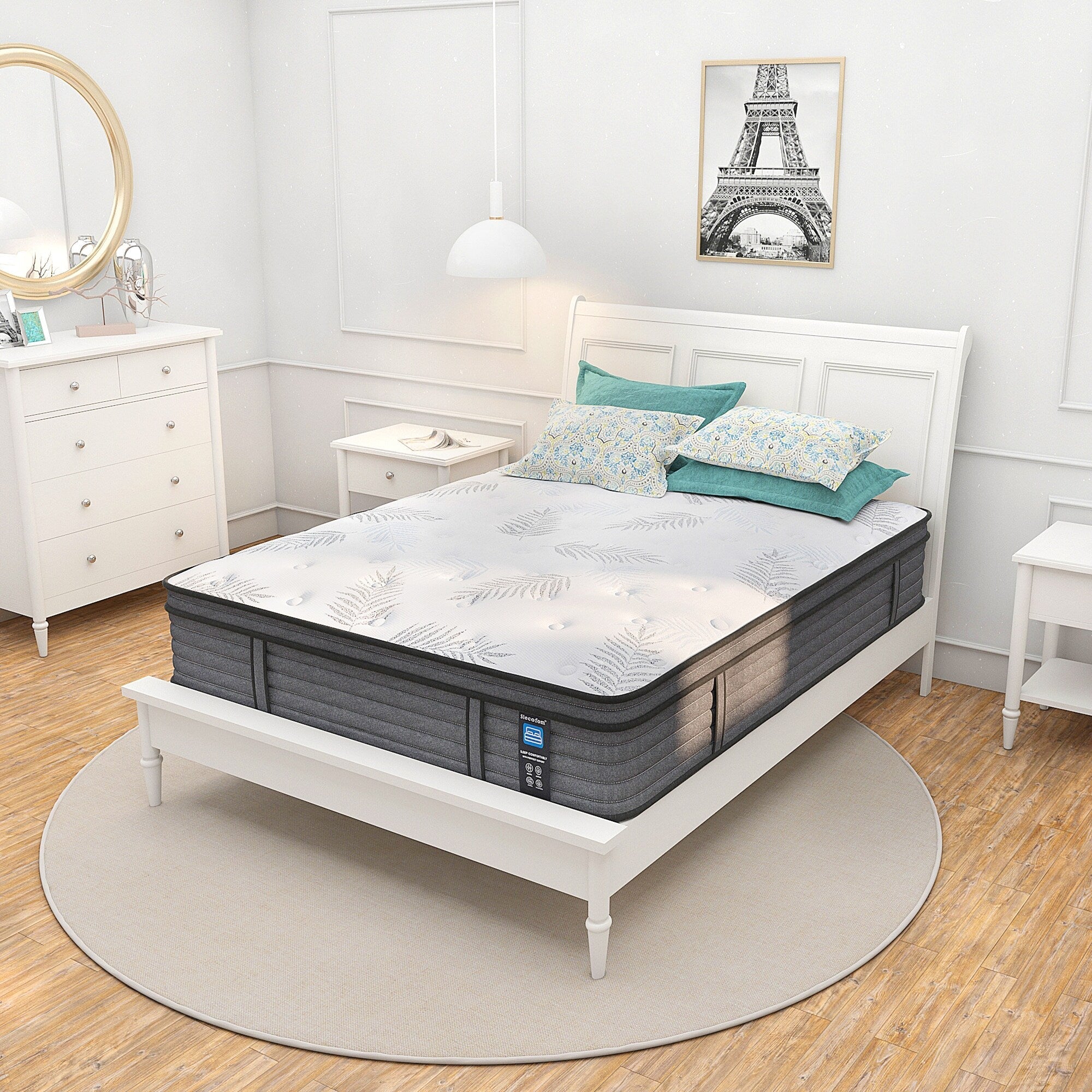 12-inch Firm Euro Top Gel Memory Foam Hybrid Mattress in a Box