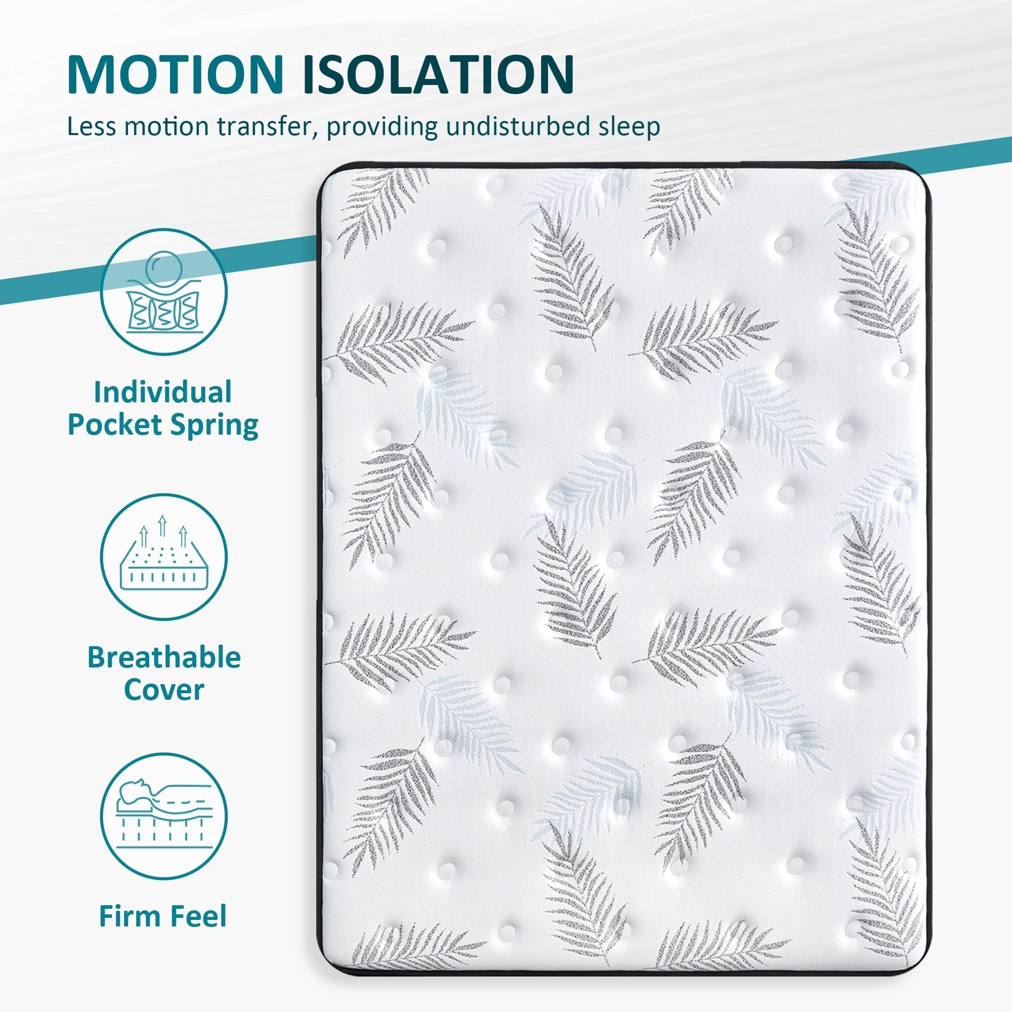 12-inch Firm Euro Top Gel Memory Foam Hybrid Mattress in a Box