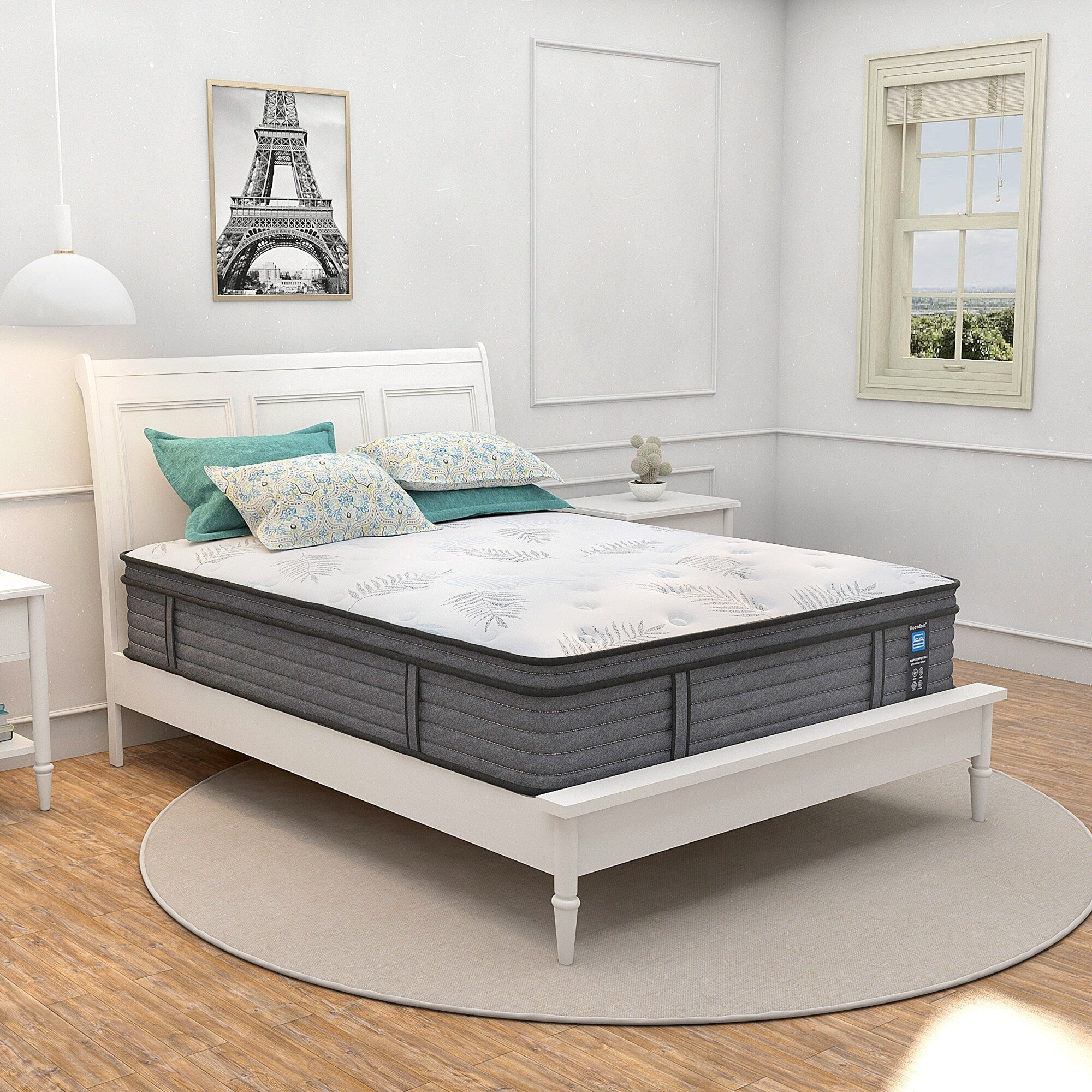12-inch Firm Euro Top Gel Memory Foam Hybrid Mattress in a Box