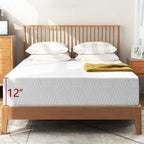 12 inch Foam and Spring Hybrid Mattress, Medium Firm Feel Durable Support Mattress Bed in a Box