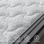 12 inch King Hybrid Mattress in a Box,Cooling Gel Infused Memory Foam and Pocket Spring Mattress,Medium Firm,76x80inches