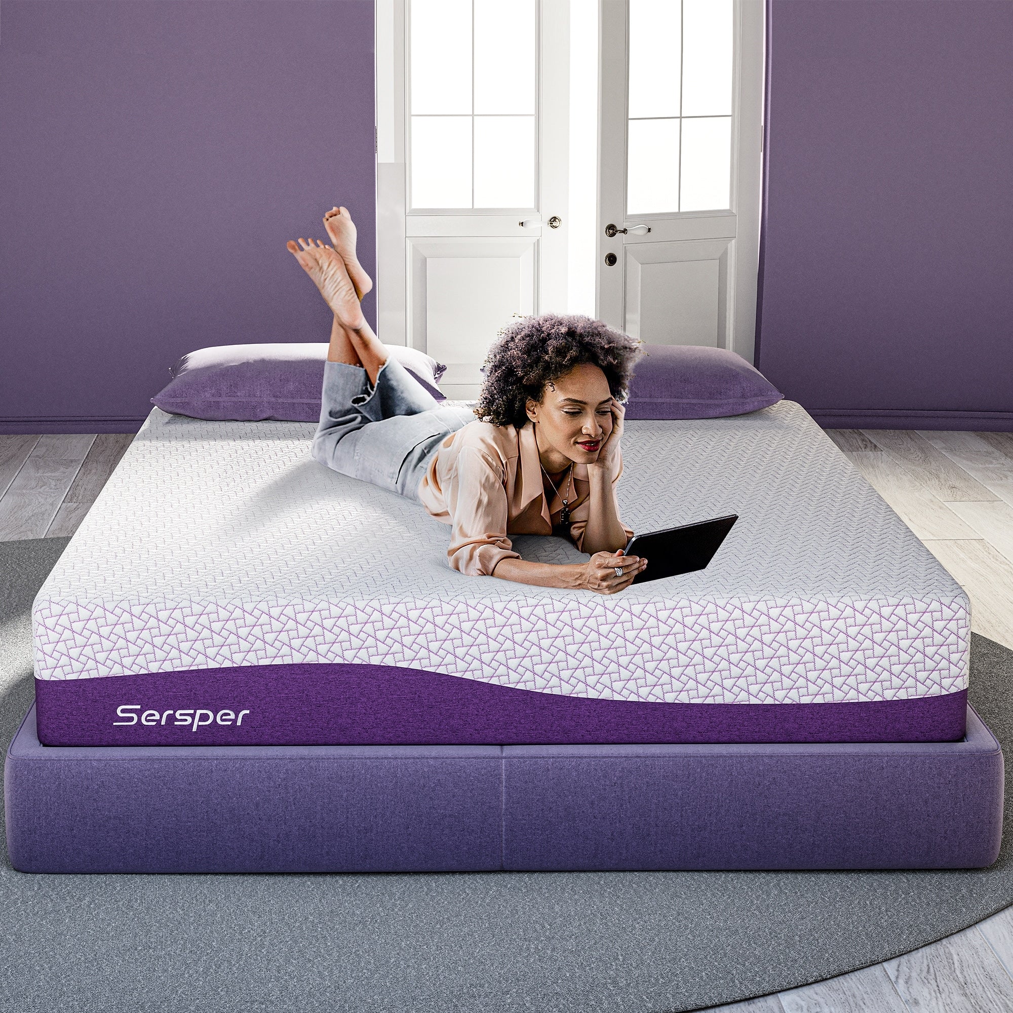 12-inch Luxury Medium Firm Memory Foam Mattress,Queen/ King Mattress Optional
