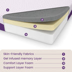 12-inch Luxury Medium Firm Memory Foam Mattress,Queen/ King Mattress Optional