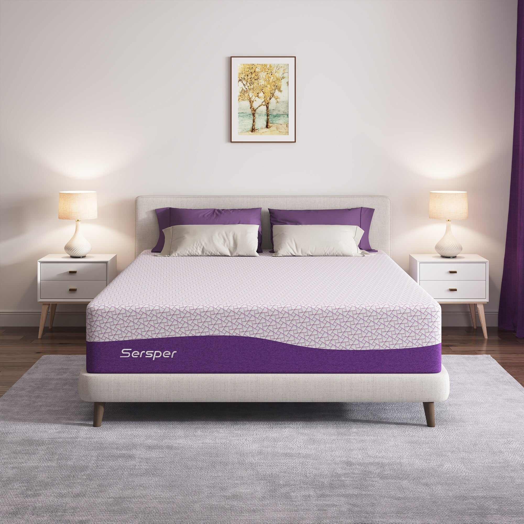 12-inch Luxury Medium Firm Memory Foam Mattress,Queen/ King Mattress Optional