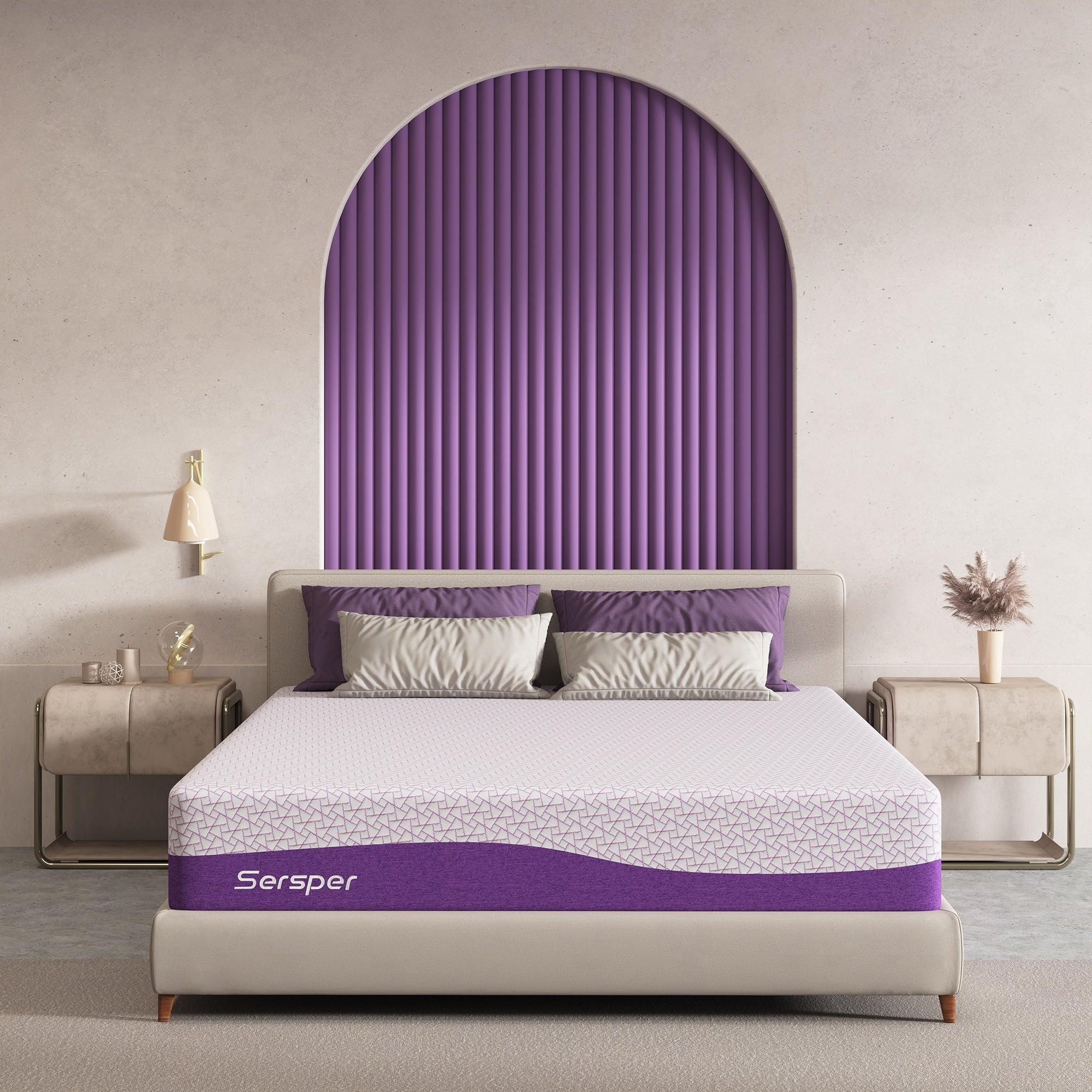 12-inch Luxury Medium Firm Memory Foam Mattress,Queen/ King Mattress Optional