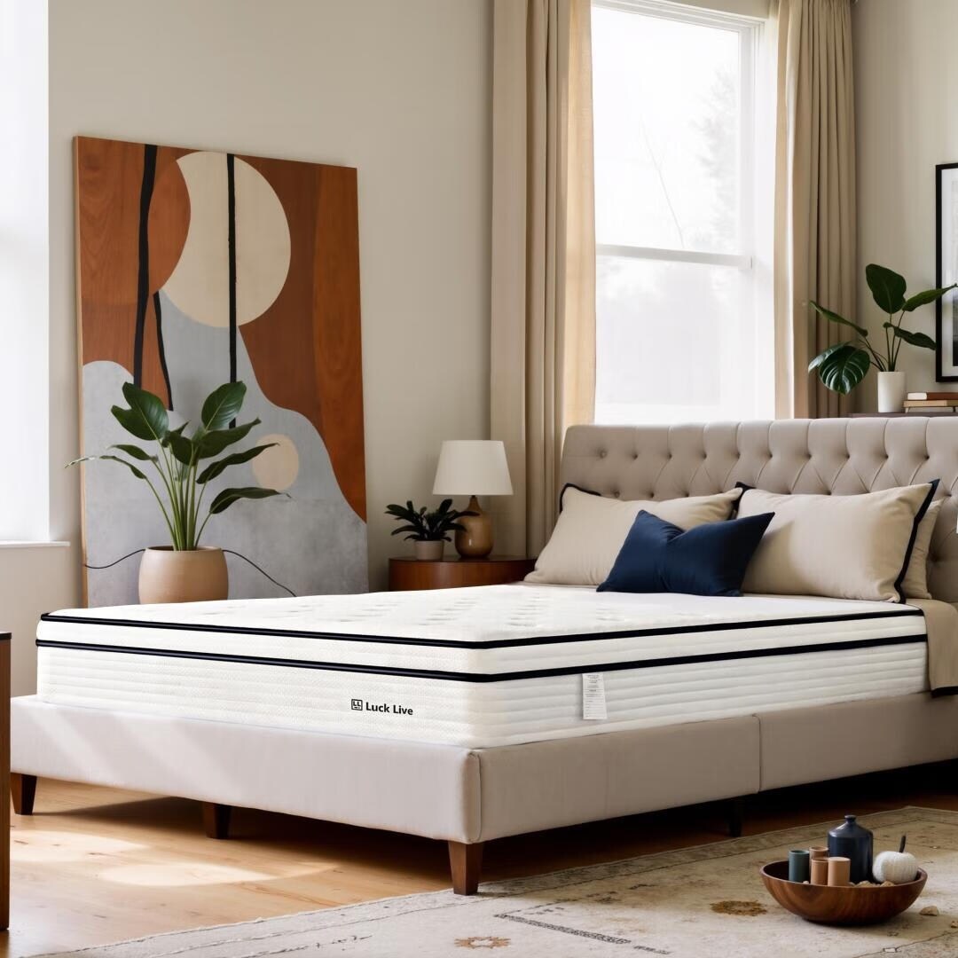 12 inch Medium Euro Top Gel Memory Foam Independent Bagged Spring Mattress in a Box