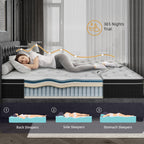 12 inch Medium Hybrid Memory Foam Mattress