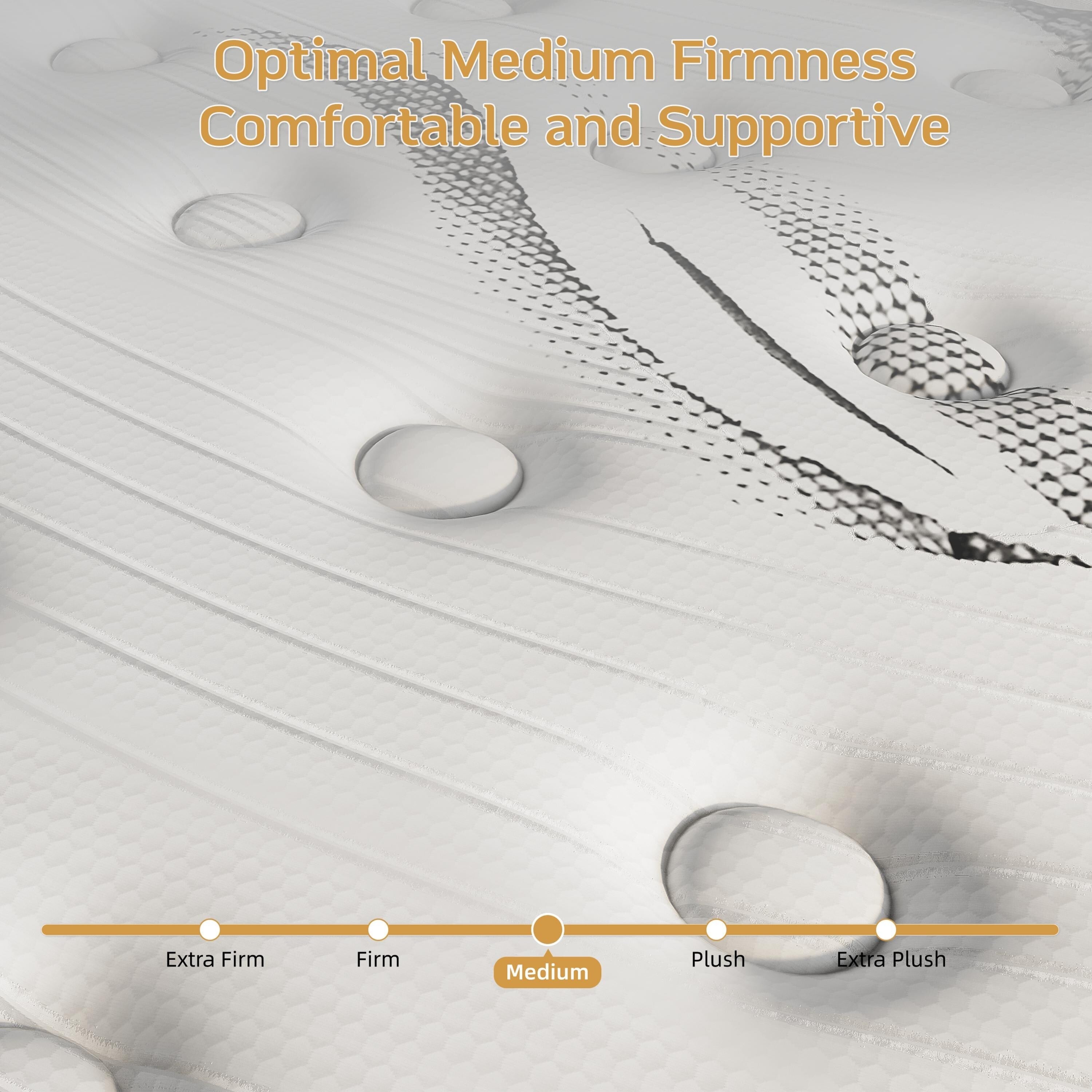 12 inch Medium Hybrid Memory Foam Mattress
