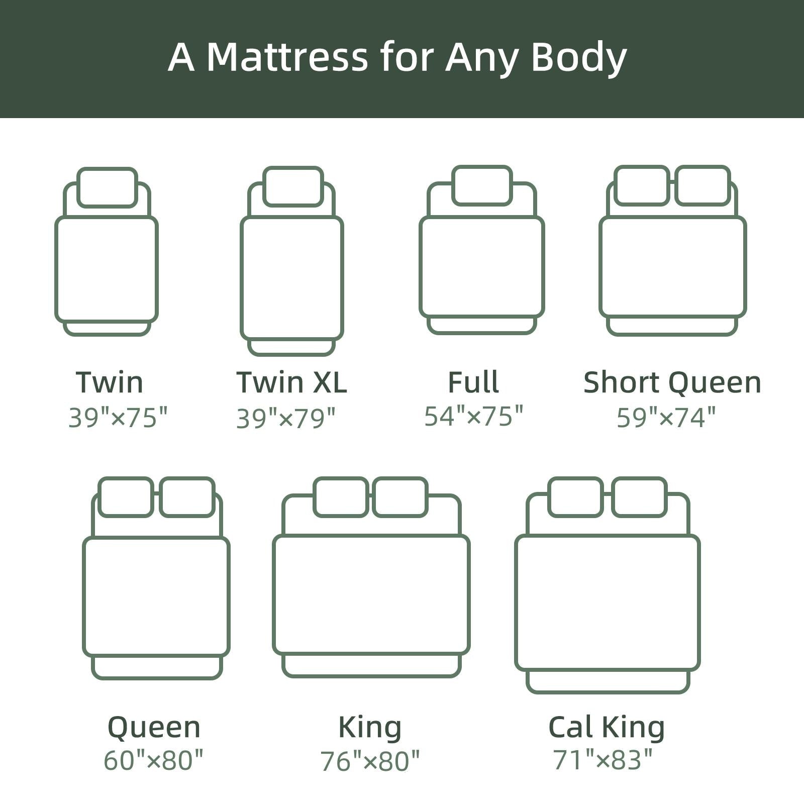 12-inch Memory Foam Mattress Hybrid Bed Mattress in a Box