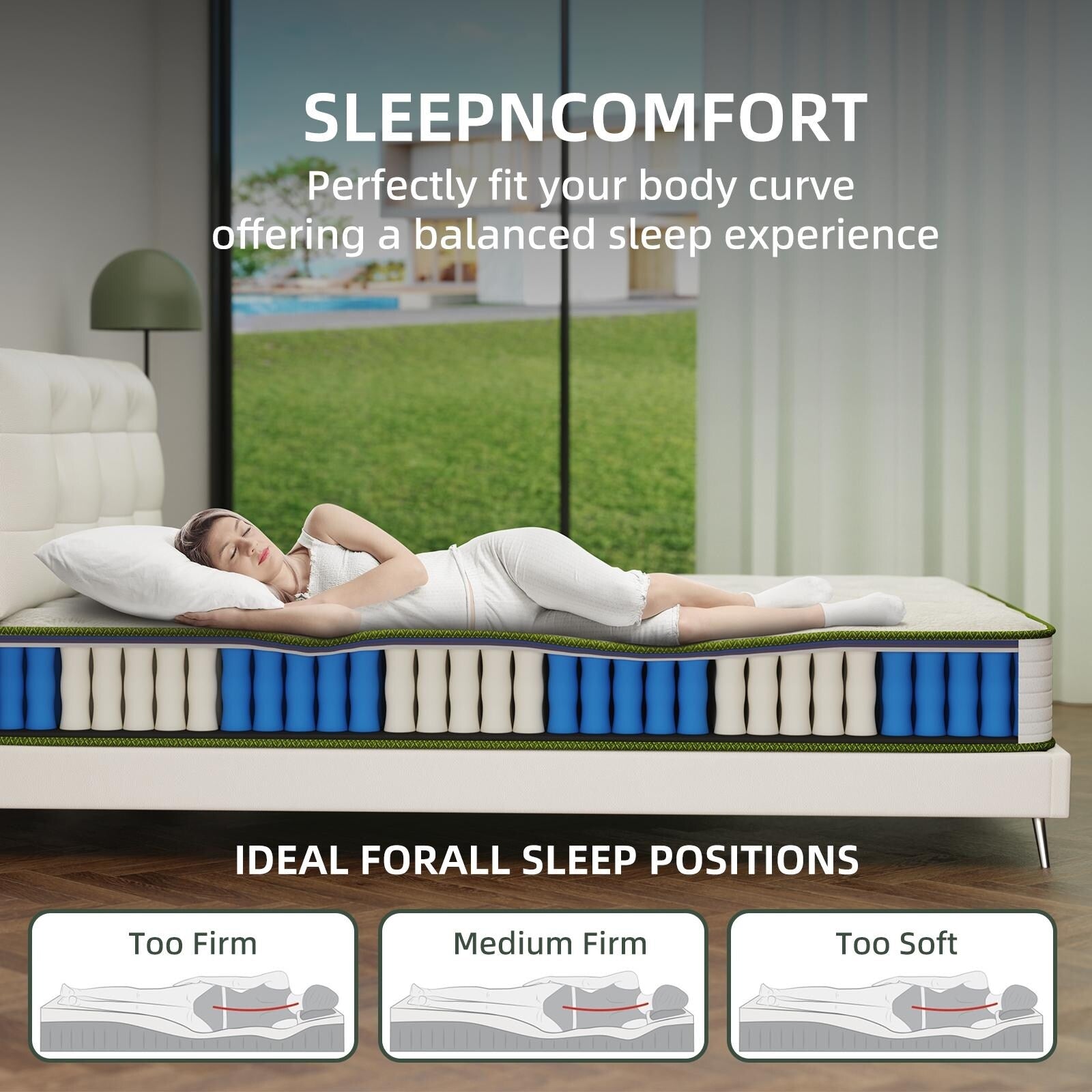 12-inch Memory Foam Mattress Hybrid Bed Mattress in a Box