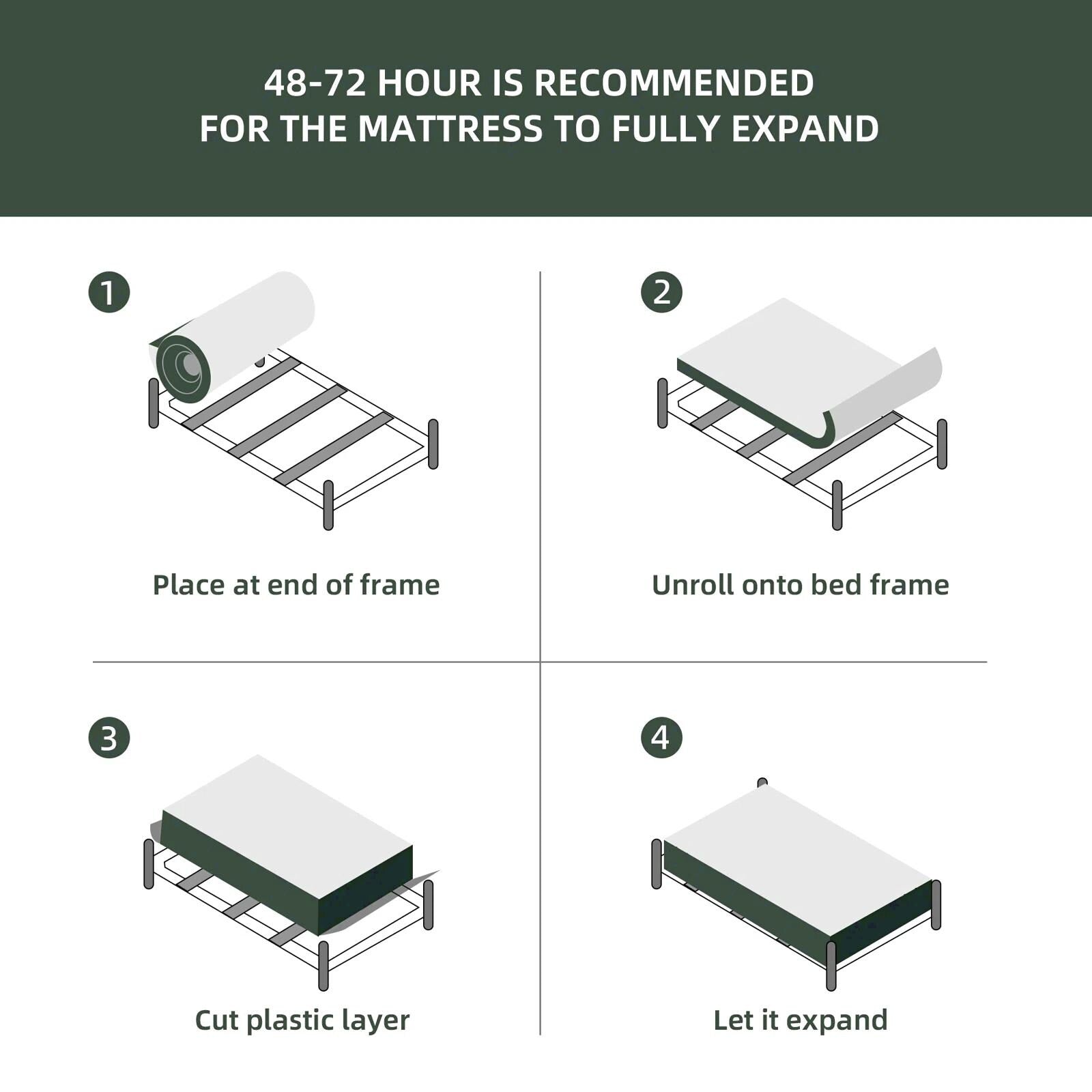 12-inch Memory Foam Mattress Hybrid Bed Mattress in a Box