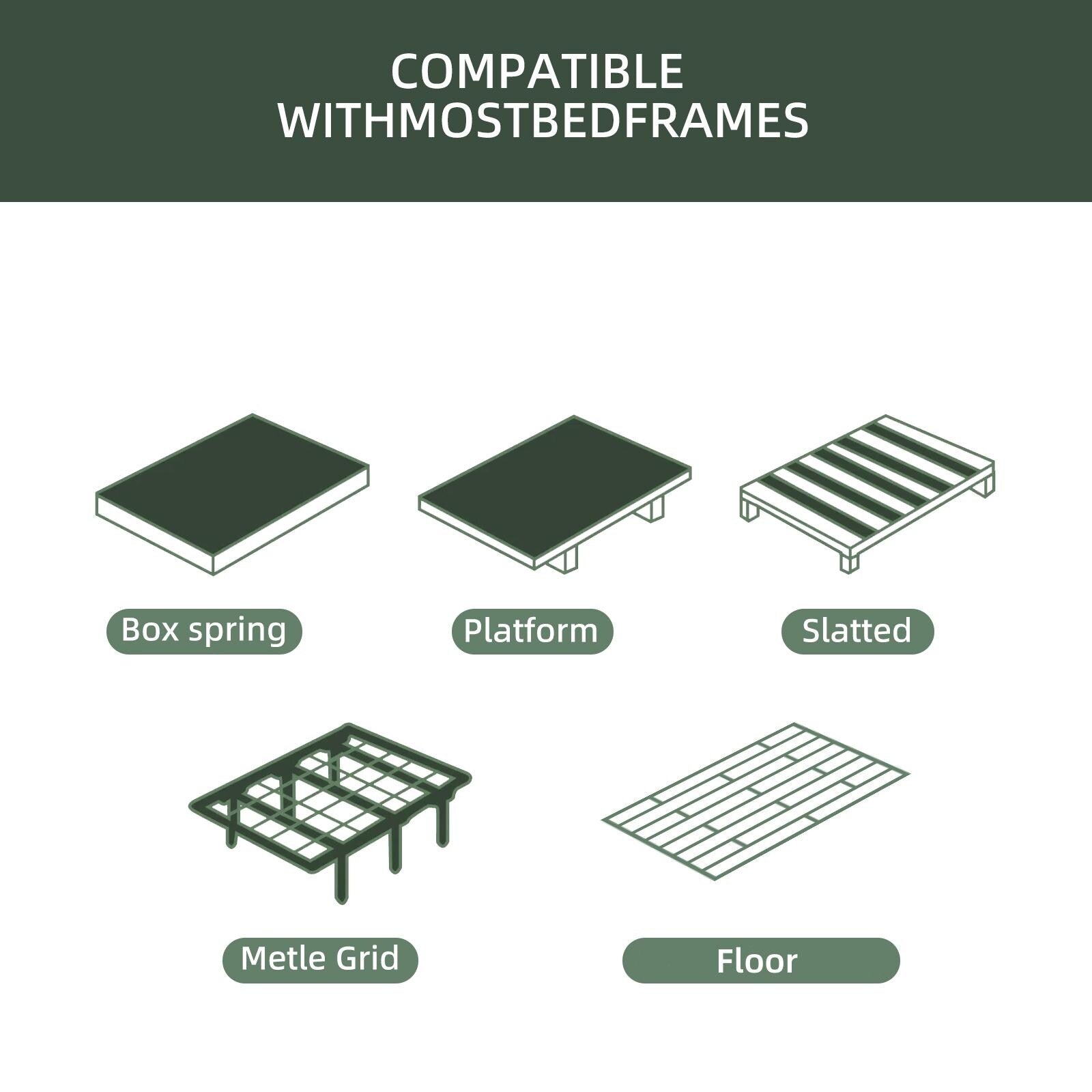 12-inch Memory Foam Mattress Hybrid Bed Mattress in a Box