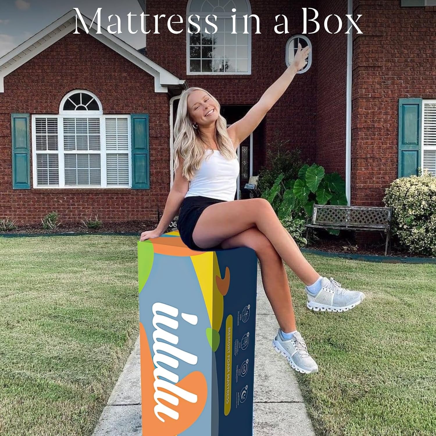 14 inch Memory Foam Mattress, Gel Mattress for Cool Sleep & Pressure Relief, Mattress-in-a-Box