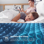12-inch Memory Foam Medium Firm Innerspring Mattress,Full Queen King Size Optional