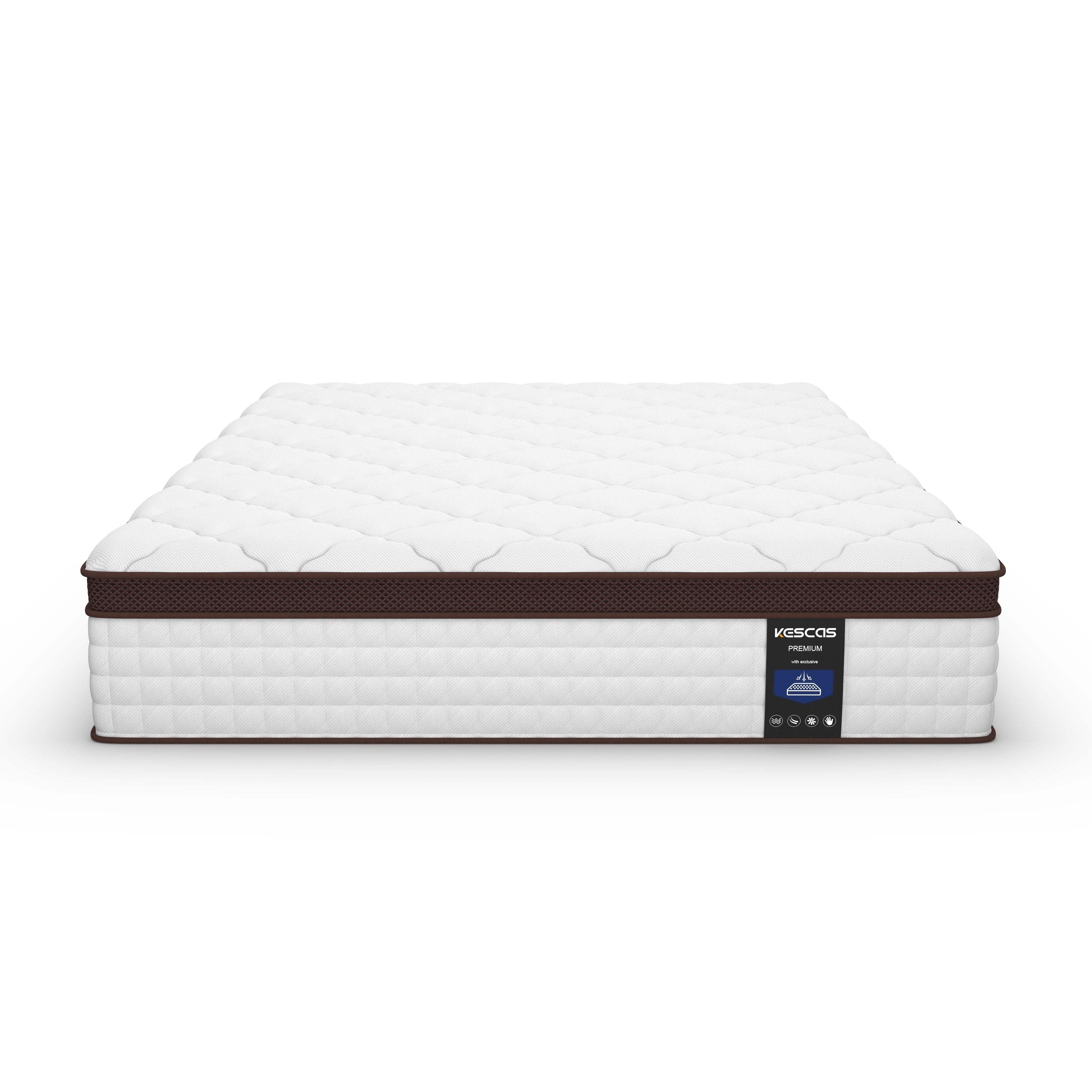12-inch Memory Foam Pillow Top Medium Firm Innerspring Mattress