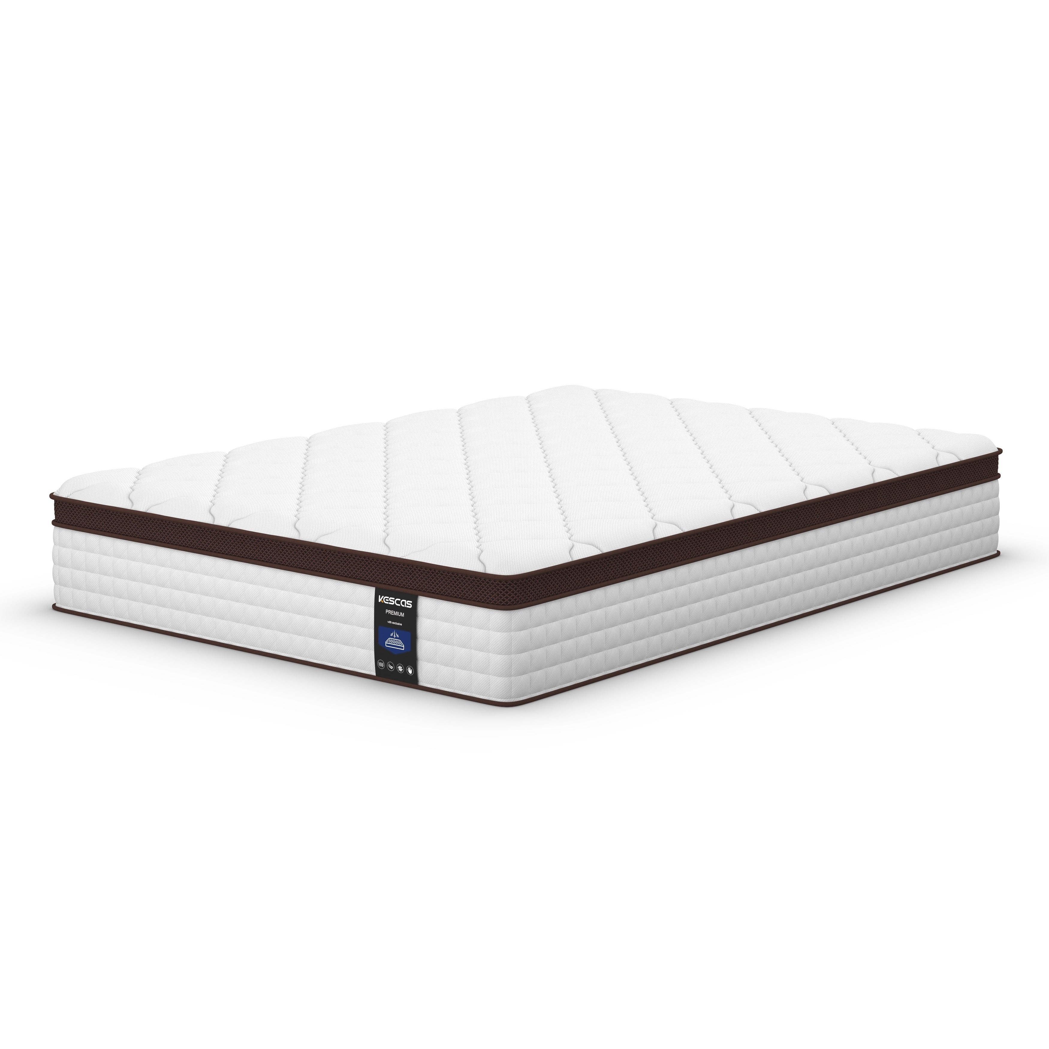 12-inch Memory Foam Pillow Top Medium Firm Innerspring Mattress