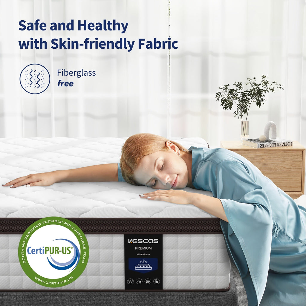12-inch Memory Foam Pillow Top Medium Firm Innerspring Mattress