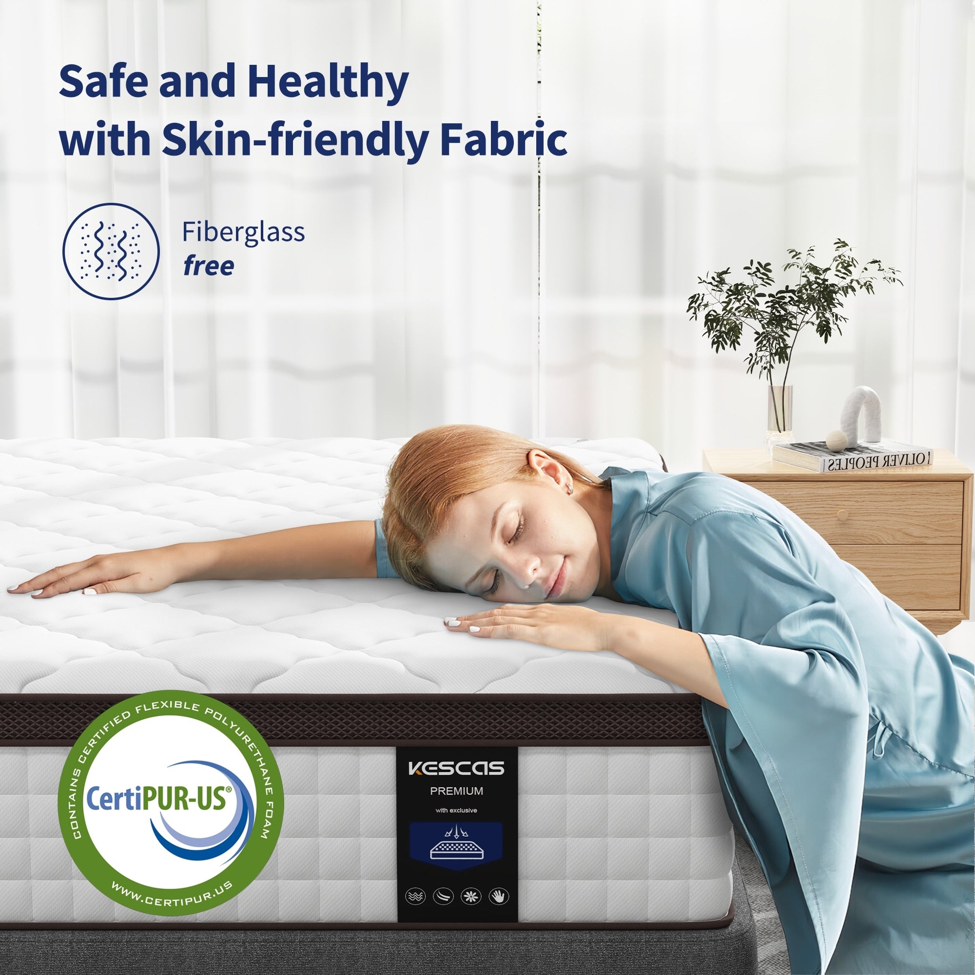12-inch Memory Foam Pillow Top Medium Firm Innerspring Mattress