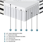 12 Highly Breathable Quilted Cover Hybrid Mattress in a Box