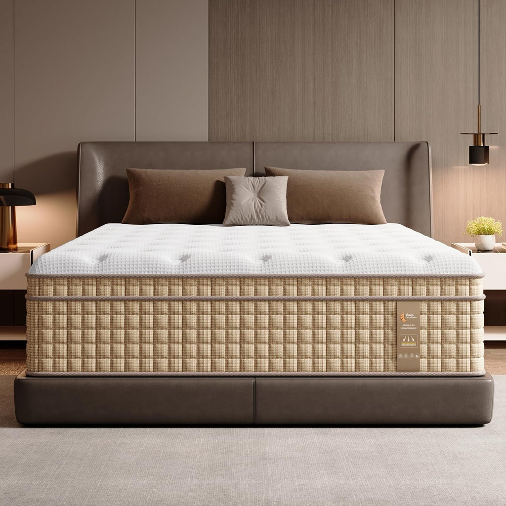 12 Hybrid Innerspring Mattress with Gel Memory Foam Fiberglass-Free Medium Plush CertiPUR-US Certified
