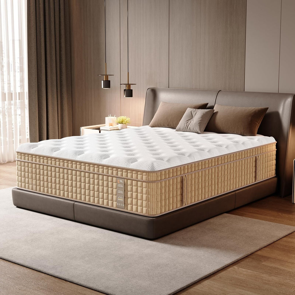 12 Hybrid Innerspring Mattress with Gel Memory Foam Fiberglass-Free Medium Plush CertiPUR-US Certified