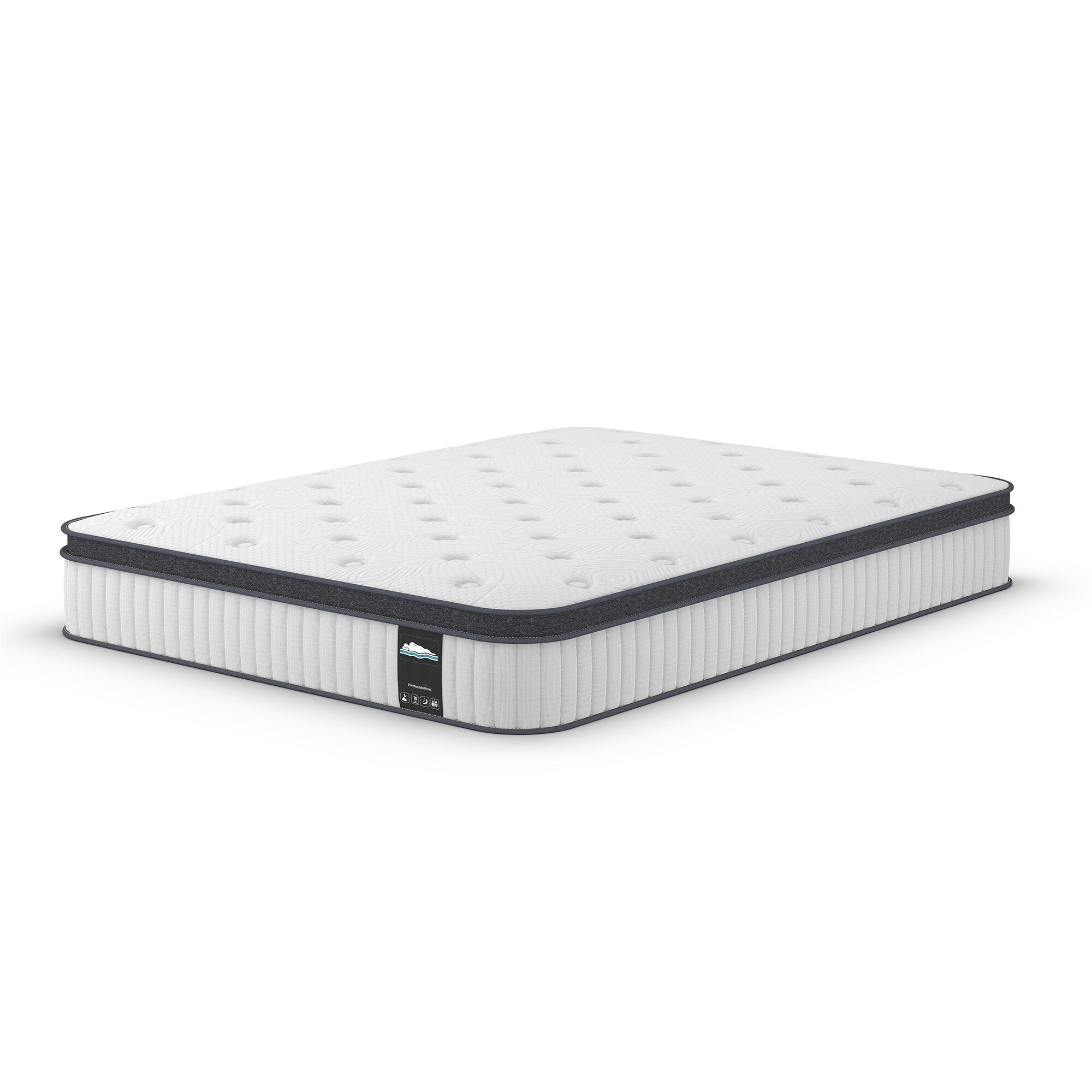 12 Hybrid Memory Foam and Pocket Spring Mattress, Mattress in a Box