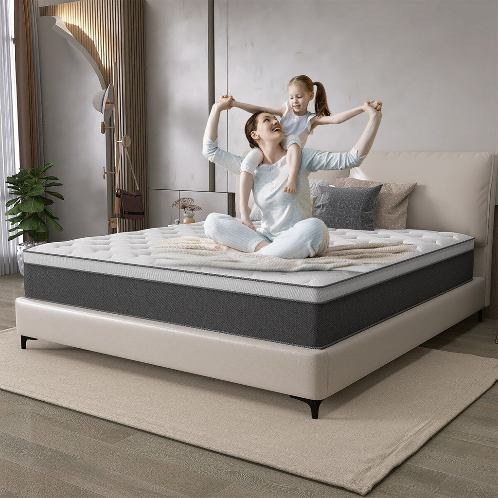 12 Hybrid of Cooling Gel Infused Memory Foam and Coils Mattress