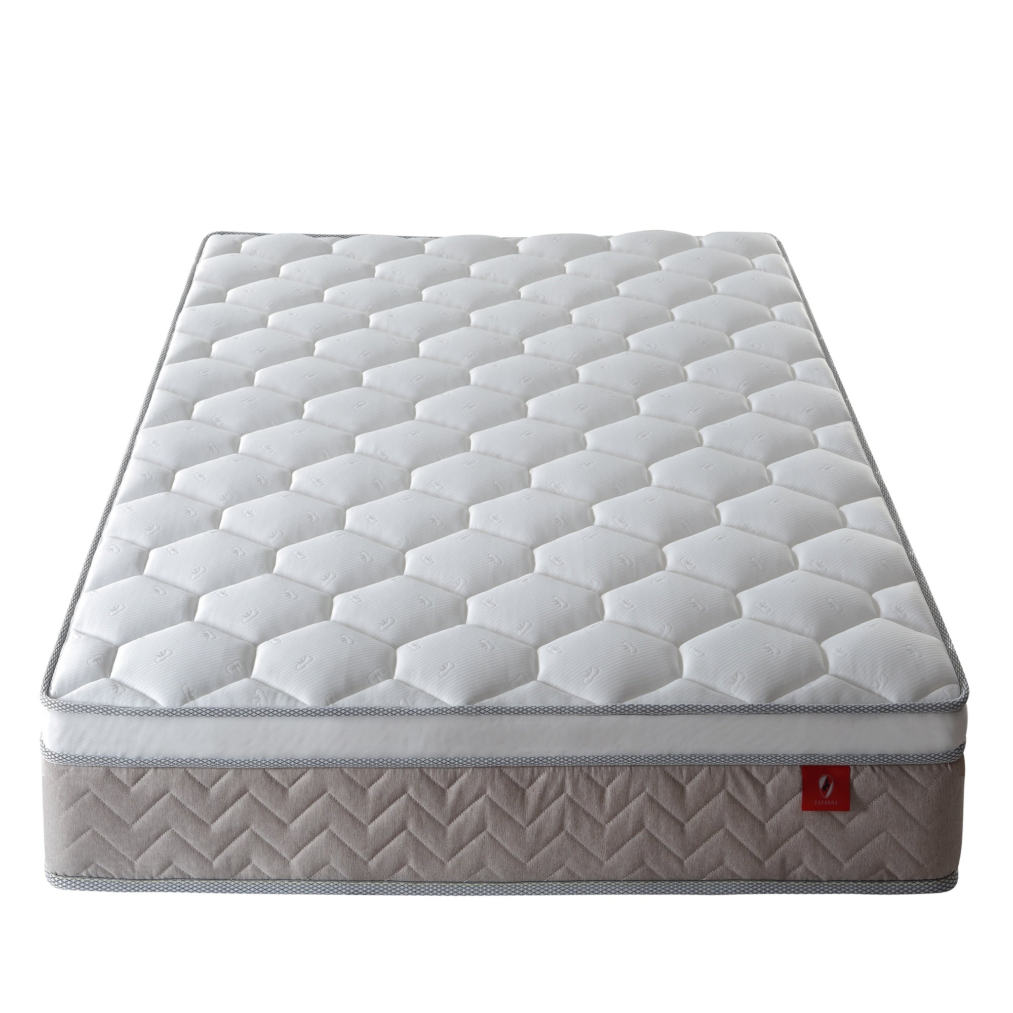 12 Mattress CertiPUR-US Certified Hybrid Memory Foam Pocket Spring Mattresses