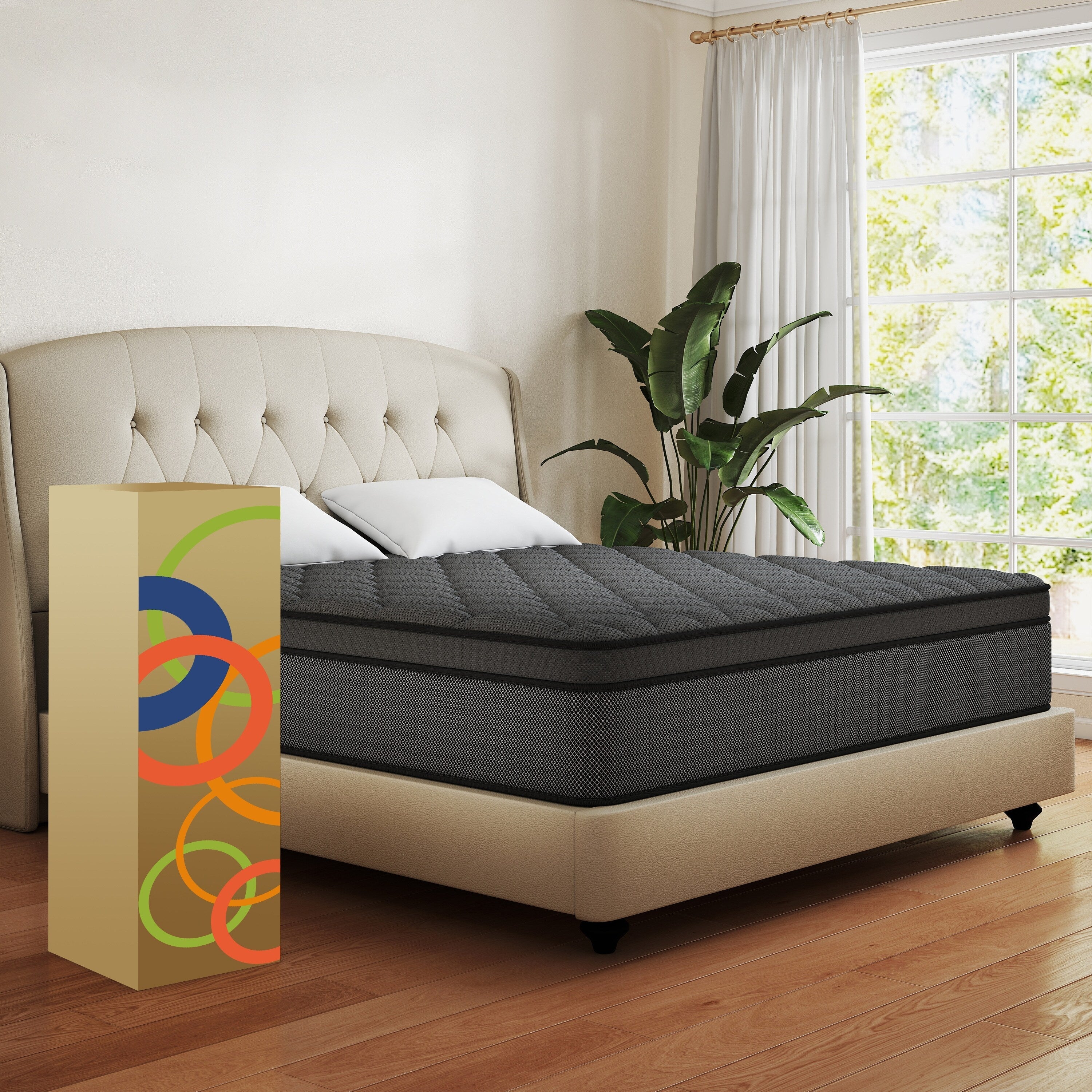 12 Medium Memory Foam Hybrid Mattress in a Box